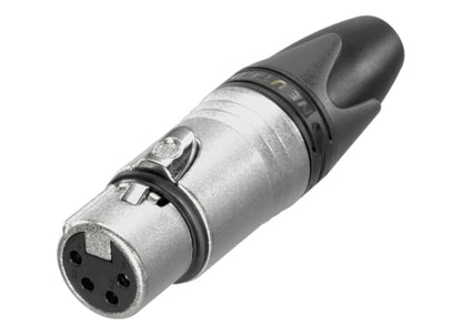 Neutrik NC4FXX XLR 4pol Stecker, female, vernickelt