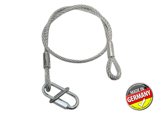 SweetPRO SA 100/08-S Safety/Fangseil, 64kg,1000x8mm, silber