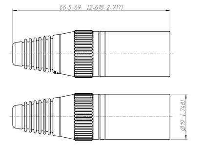 Neutrik NC3MX-HD XLR 3pol Stecker, male