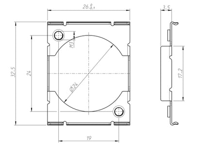 Neutrik MFD Montagerahmen