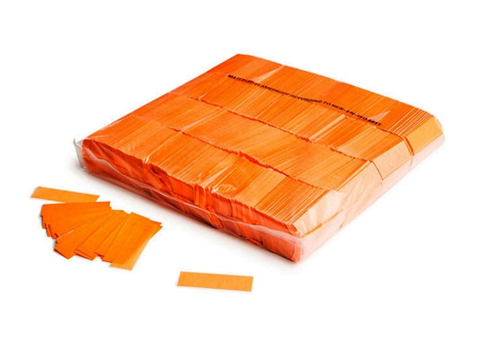 MagicFX Slowfall Konfetti, ORANGE UV, 1kg, 55x17mm Rechteck