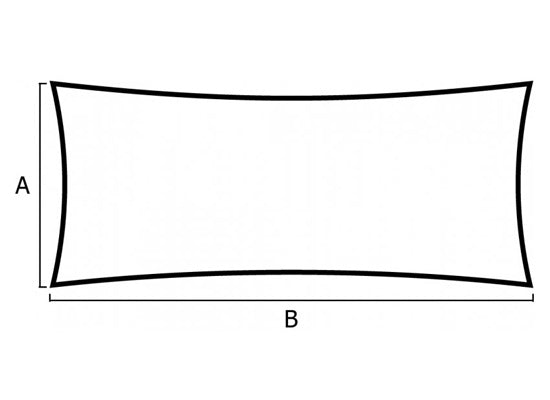 Expand Pro 4-Punkt-Segel, weiß, MKII, 4.0x3.0m