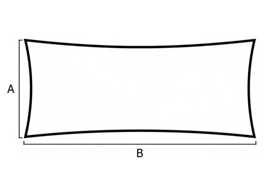 Expand Pro 4-Punkt-Segel, weiß, MKII, 4.0x3.0m