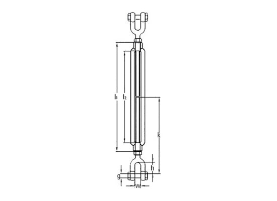 Safetex SGG-US-LANG-1/2-06 Spannschloss