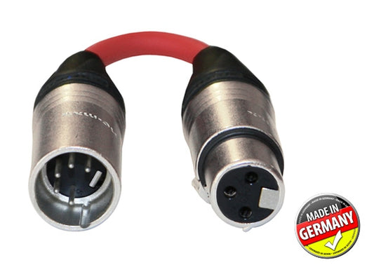 DMX Adapter 3-pol XLR female / 5-pol XLR male