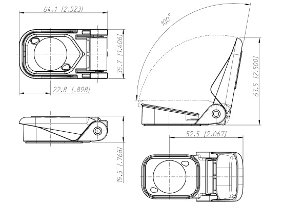 Neutrik SCCD-W Dichtklappe, transparent