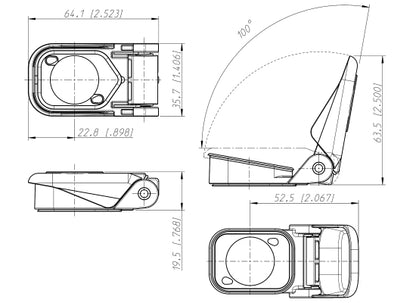 Neutrik SCCD-W Dichtklappe, transparent