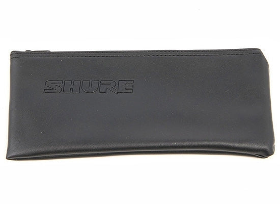 Shure Ledertasche, schwarz