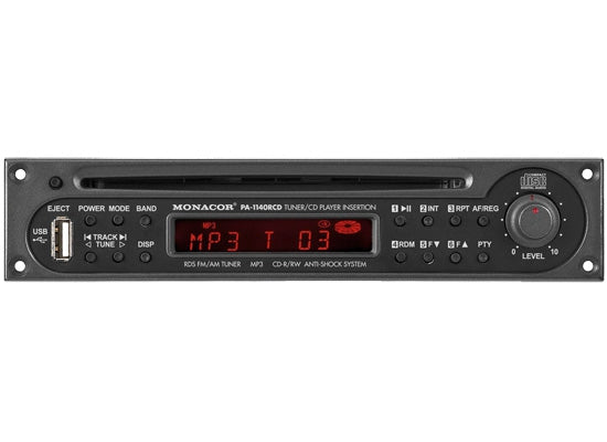 Monacor PA-1140RCD Einbau CD Player / RDS Tuner