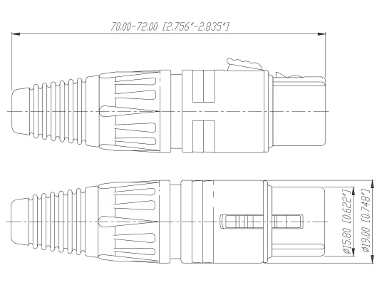 Neutrik NC3FX-D XLR 3pol Stecker, female, UNVERPACKT