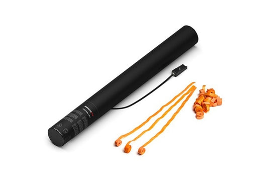 MagicFX Electric Streamer Kanone 50cm, ORANGE, 6m, Papier