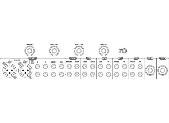 IMG STAGELINE MPX 206 / SW DJ-Mixer