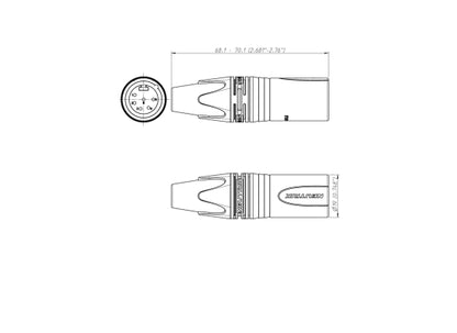 Neutrik NC6MXX XLR 6pol Stecker