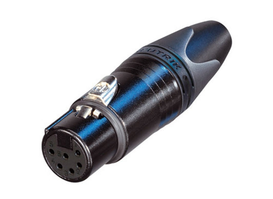 Neutrik NC6FXX-B XLR 6pol Stecker female schwarz