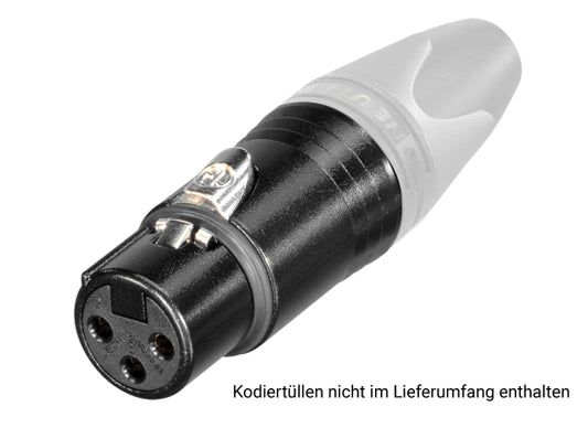 Neutrik NC3FXX-BAG-D XLR 3pol Stecker fem. schwarz