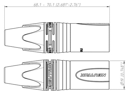 Neutrik NC3MXX XLR 3pol Stecker