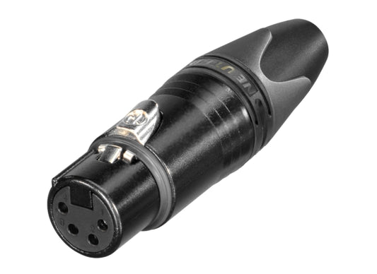 Neutrik NC4FXX-B XLR 4pol Stecker female schwarz