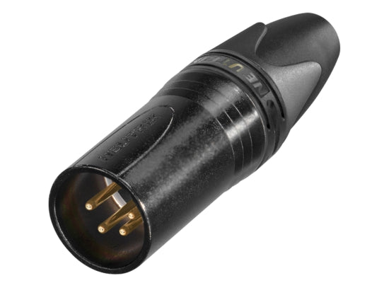 Neutrik NC4MXX-B XLR 4pol Stecker male schwarz