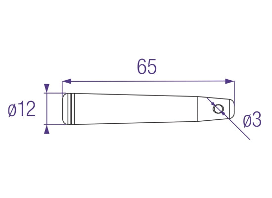 Prolyte CCS6-607 Bolzen (Trusspin), 65mm, SHORT