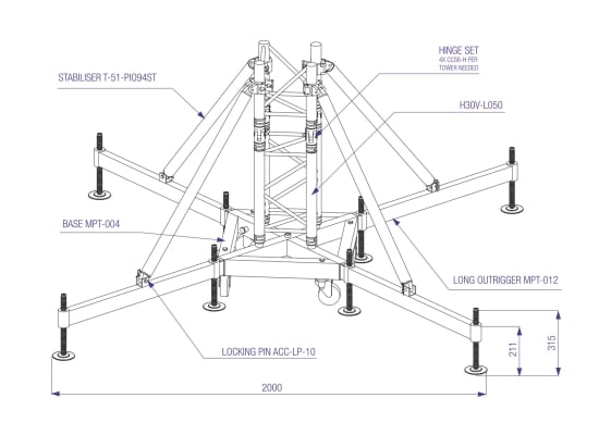 Prolyte CCS6-H Knickelement