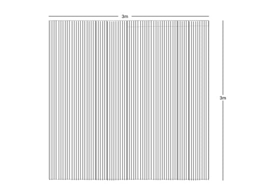 Wentex Pipes & Drapes Vorhang Fadenvorhang, 3x3m, 220g/m², schwar