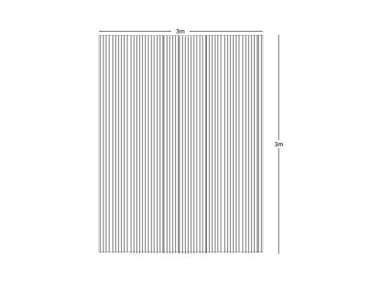 Wentex Pipes & Drapes Vorhang Fadenvorhang, 3x4m, 220g/m², schw.