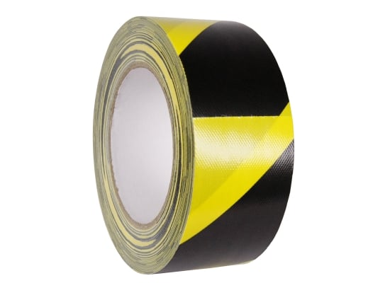 SweetPRO TA WBY-025/50-PRO Warnklebeband, schwarz/gelb, Gaffa