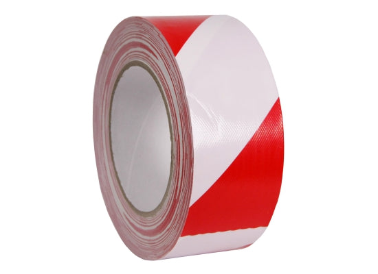 SweetPRO TA WWR-025/50-PRO Warnklebeband, weiss/rot, Gaffa