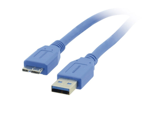 Kramer C-USB3/MicroB-3 USB Kabel, 0.9m, BLAU