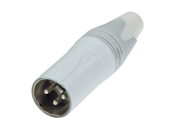 Neutrik NC3MXX-WT XLR 3pol Stecker male, weiss