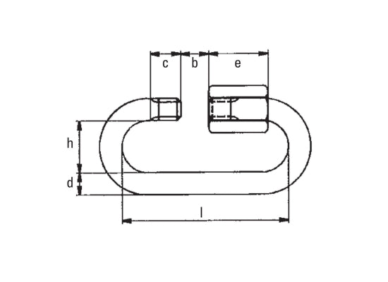 Safetex KSV-B-08.00-GO Schnellverbinder, 8mm