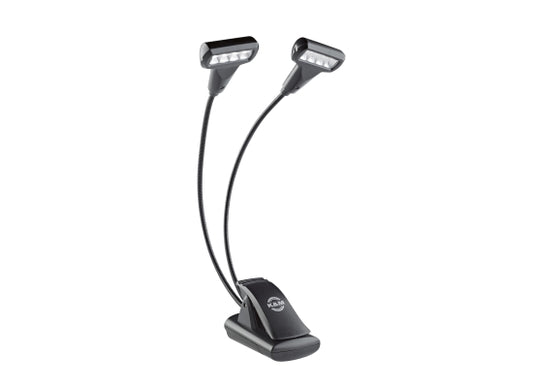 K&M 12273 Double4 LED T-Model Flexlight Notenpultleuchte, schwarz