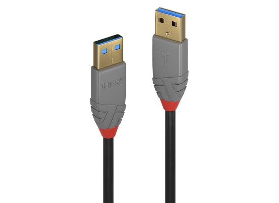 Lindy 36753 USB-Kabel, 3.0m, Anthra Line, USB A 3.0, USB A 3.0