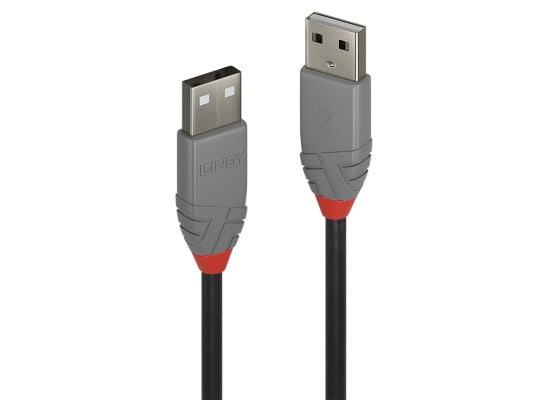 Lindy 36690 USB-Kabel, 0.2m, Anthra Line, USB A 2.0, USB A 2.0