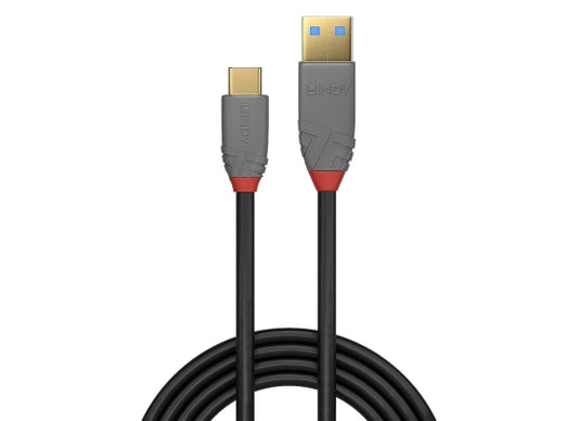 Lindy 36912 USB-Kabel, 1.5m, Anthra Line, USB C 3.1, USB A 3.1