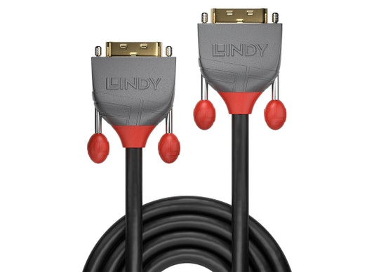 Lindy 36223 DVI-D Dual Link Kabel, 3.0m, Anthra Line