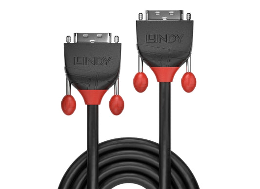 Lindy 36257 DVI-D Single Link Kabel, 3.0m, Black Line