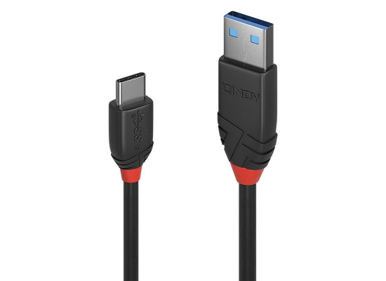 Lindy 36917 USB-Kabel, 1.5m, Black Line, USB C 3.1, USB A 3.1