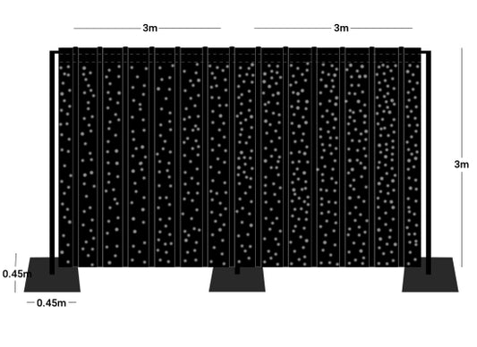 Wentex Pipes & Drapes Star Dream SET 3x6m