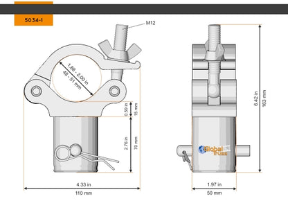 Global Truss HS 5034-1B Halbschelle (48-51mm)