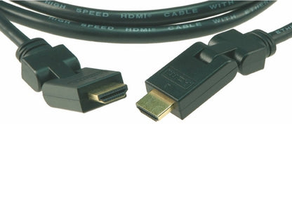 Klotz HDMI-T020 HDMI-Kabel, 2m, Stecker drehbar: 180°