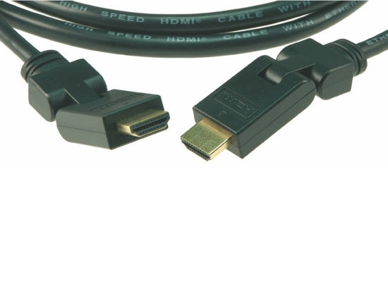 Klotz HDMI-T050 HDMI-Kabel, 5m, Stecker drehbar: 180°