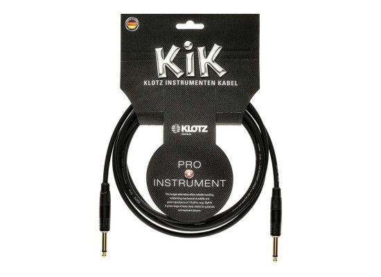 Klotz KIKKG3.0PPSW Instrumentenkabel, 3m, SCHWARZ