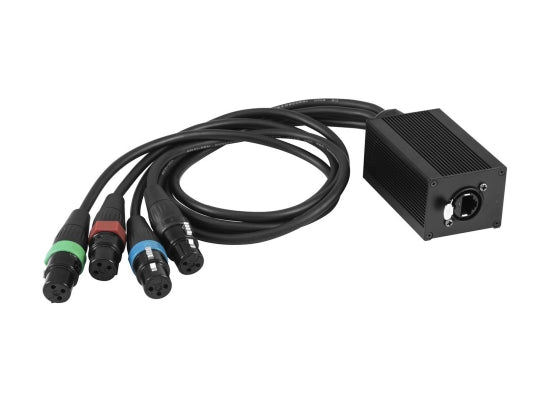 Eurolite DNK-2 DMX Adapter, RJ45 / 4x XLR 3pol female