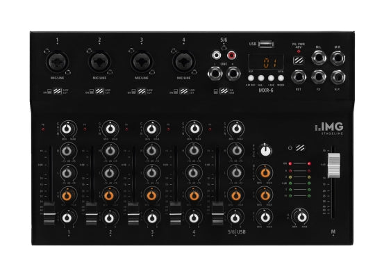 IMG STAGELINE MXR-6 Mischpult, 6-Kanal