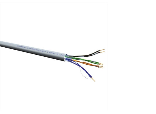 Roline UTP-100M CAT6a Netzwerk Verlegekabel, grau, Draht, LSOH