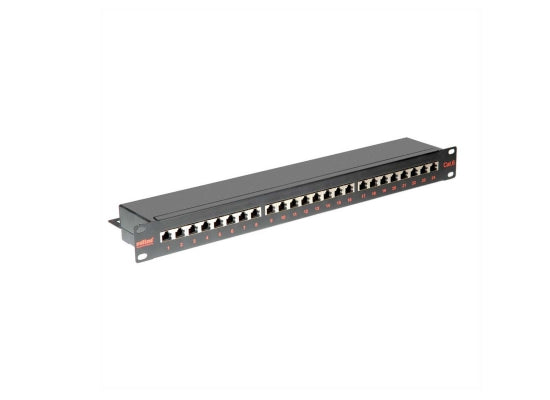 Roline 26110361 Patchpanel, 19'', 2HE, 24-Port, SCHWARZ