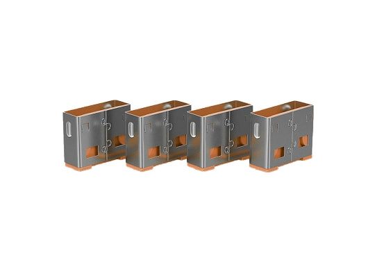 Lindy 40463 USB-A Port Schloss, ORANGE, 10x Schloss