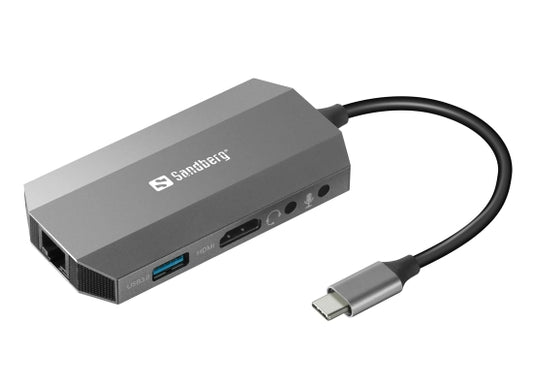 Sandberg 136-33 USB C 6in1 Travel Docking Station