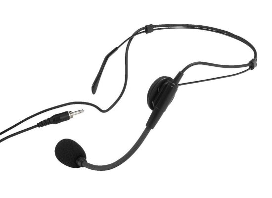 Monacor HSE-86 Headset, schwarz, Niere